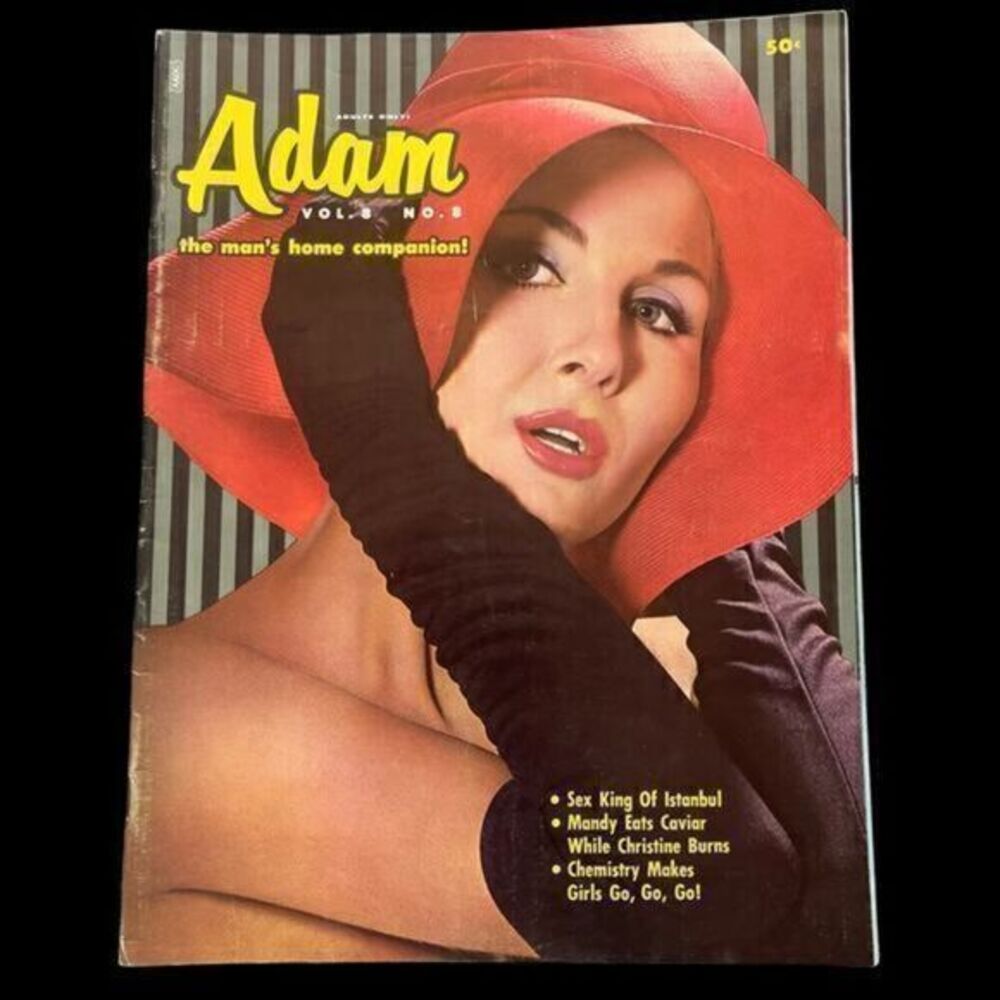 Adam Men’s Magazine August 1964 Sheila Reynolds Vol 8 Issue 8 Nude Pin-Ups